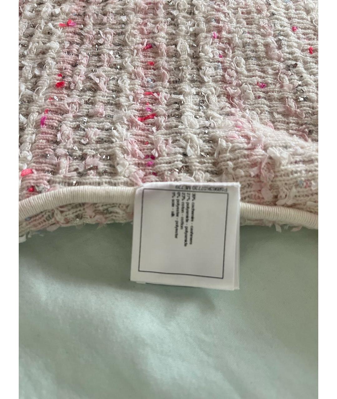 CHANEL Розовое кашемировое коктейльное платье, фото 4