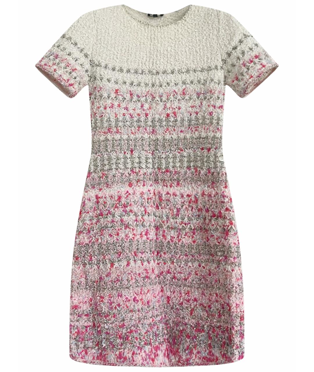 CHANEL Розовое кашемировое коктейльное платье, фото 1