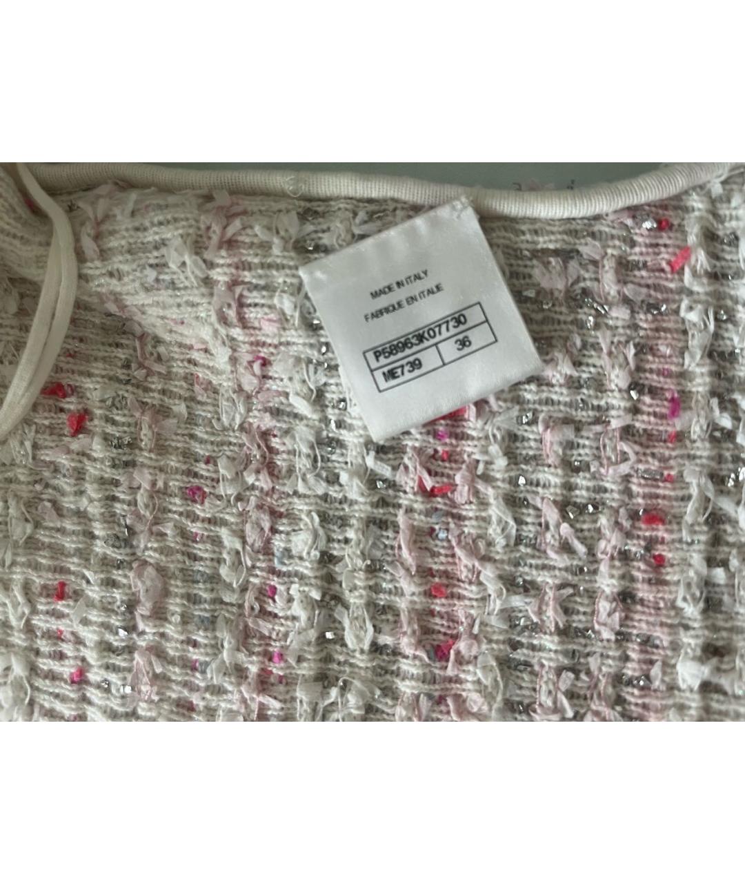 CHANEL Розовое кашемировое коктейльное платье, фото 5