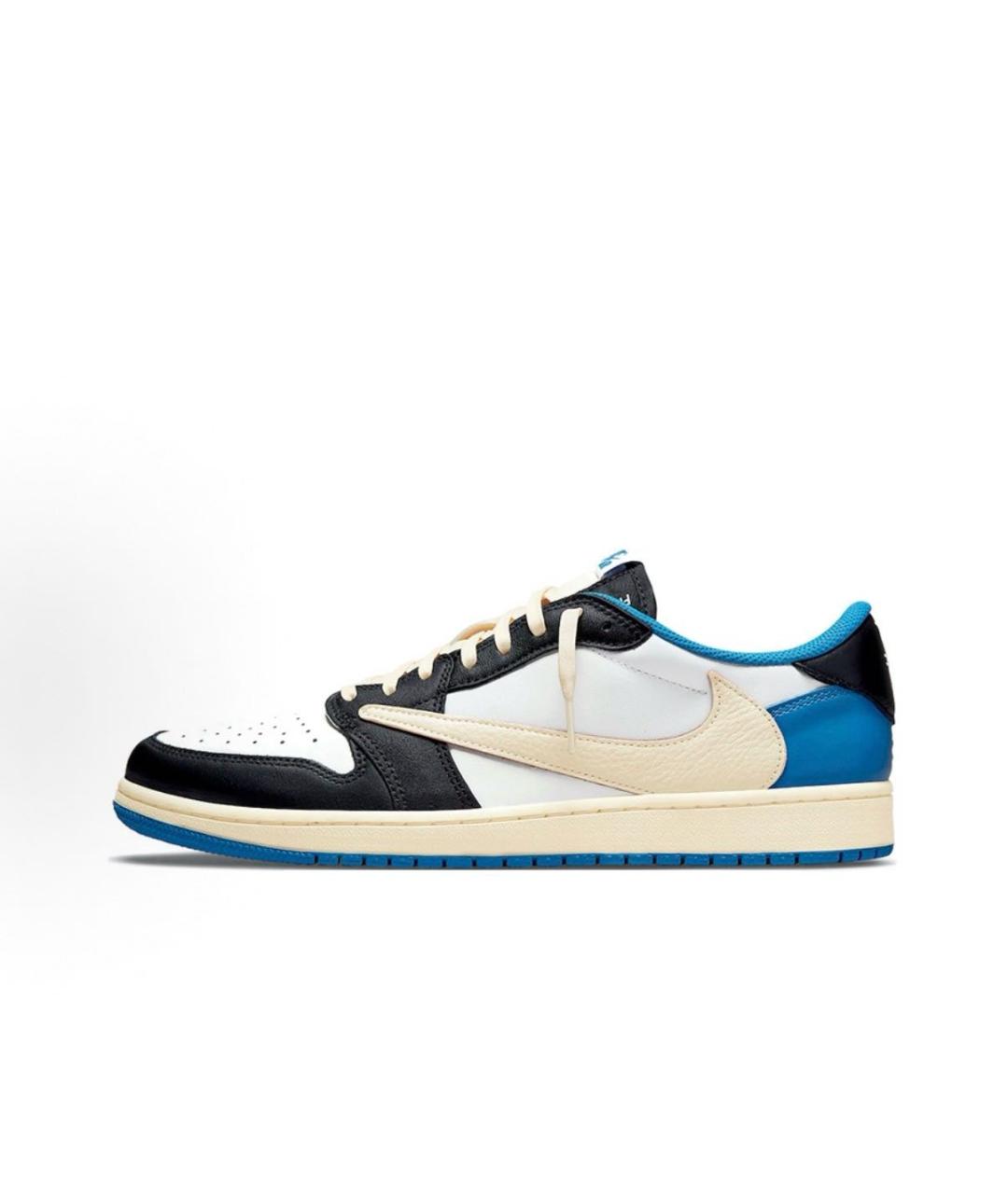 CACTUS JACK BY TRAVIS SCOTT Синие кожаные низкие кроссовки / кеды, фото 5