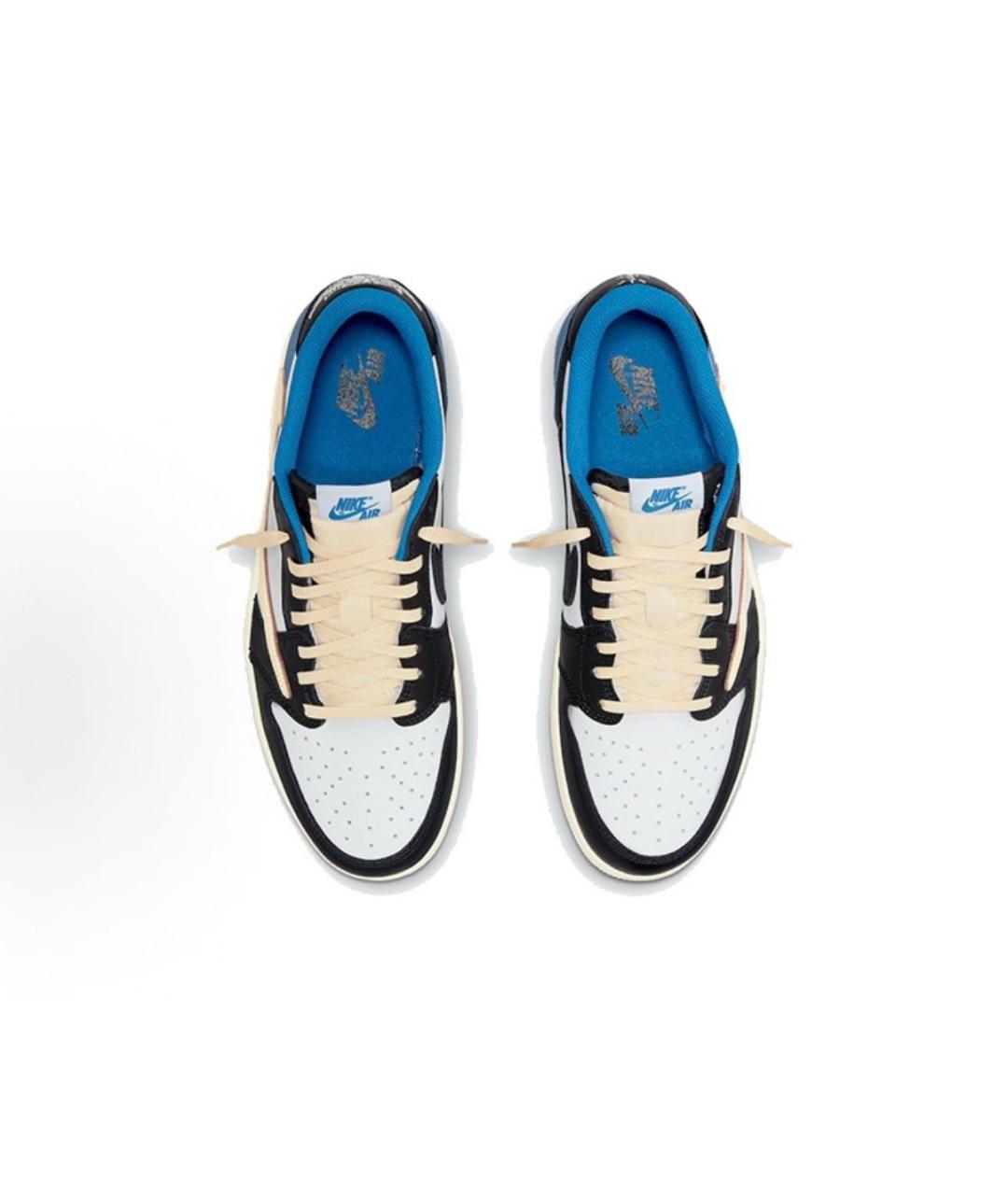 CACTUS JACK BY TRAVIS SCOTT Синие кожаные низкие кроссовки / кеды, фото 3