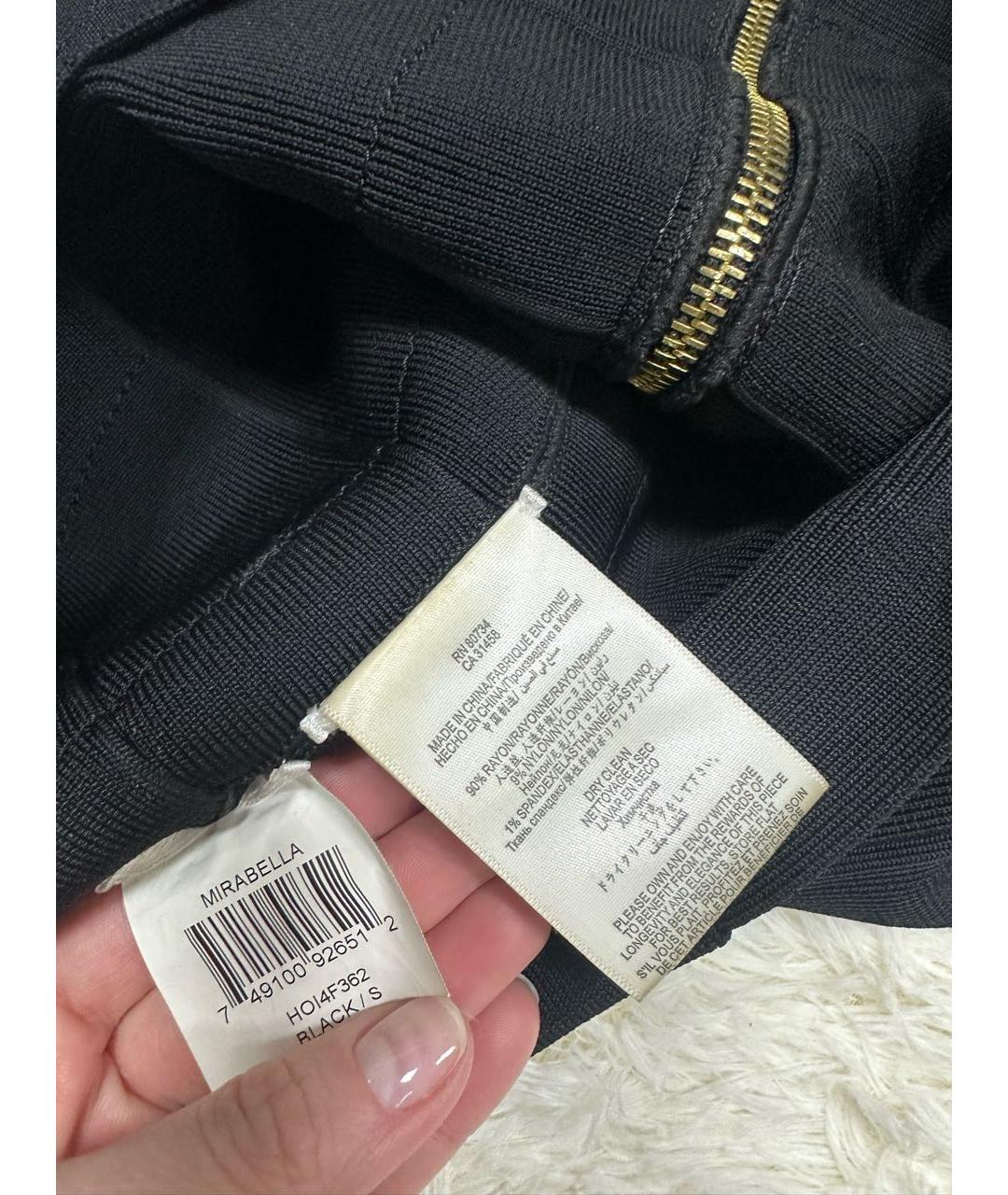 HERVE LEGER Черный вискозный кардиган, фото 4