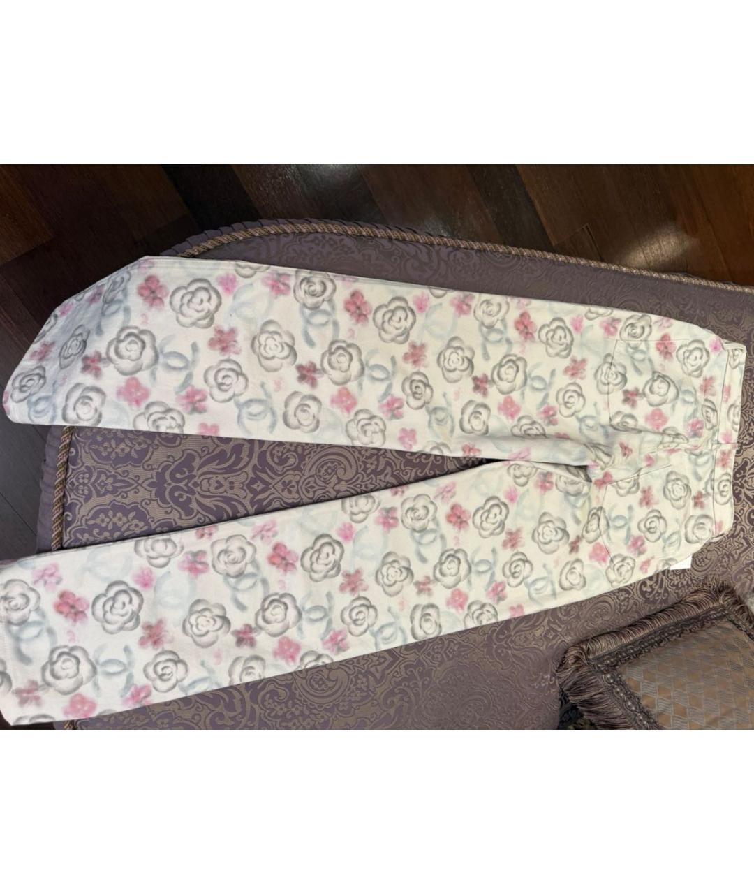 CHANEL Мульти хлопковые прямые джинсы, фото 2