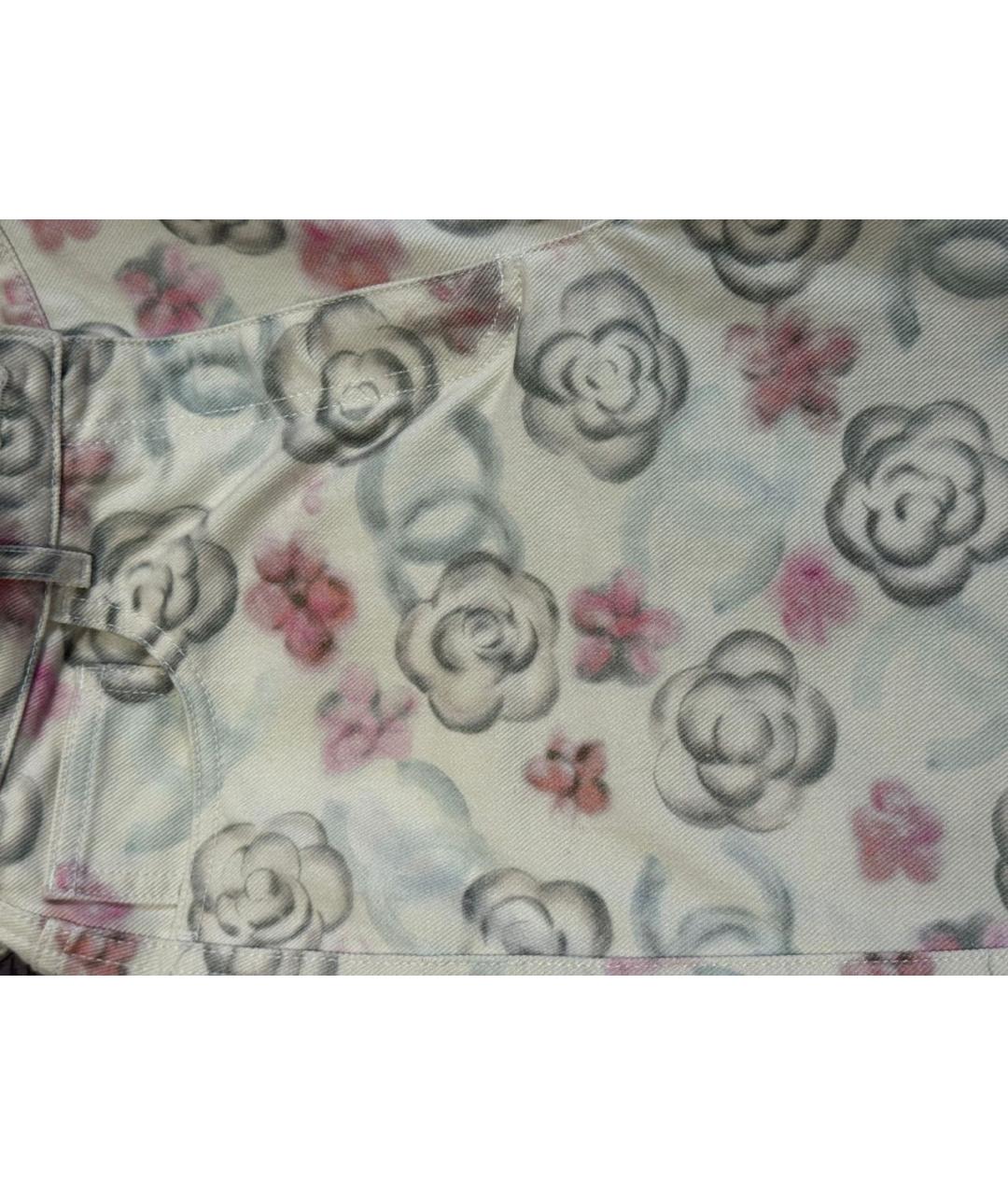 CHANEL Мульти хлопковые прямые джинсы, фото 4