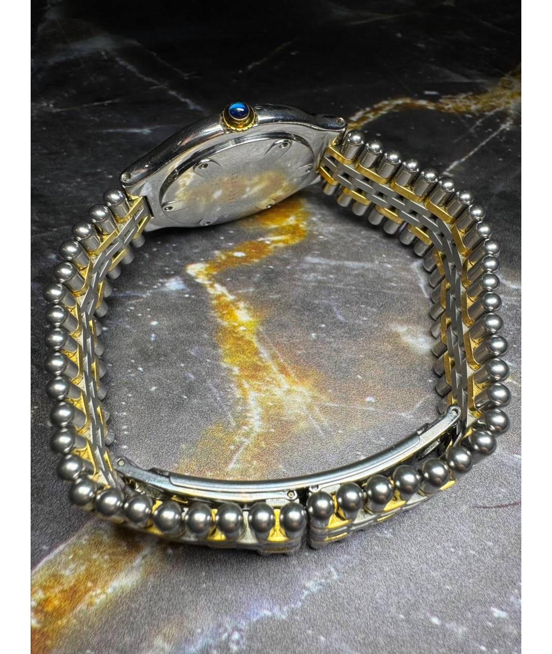 CARTIER Серебряные позолоченные часы, фото 4