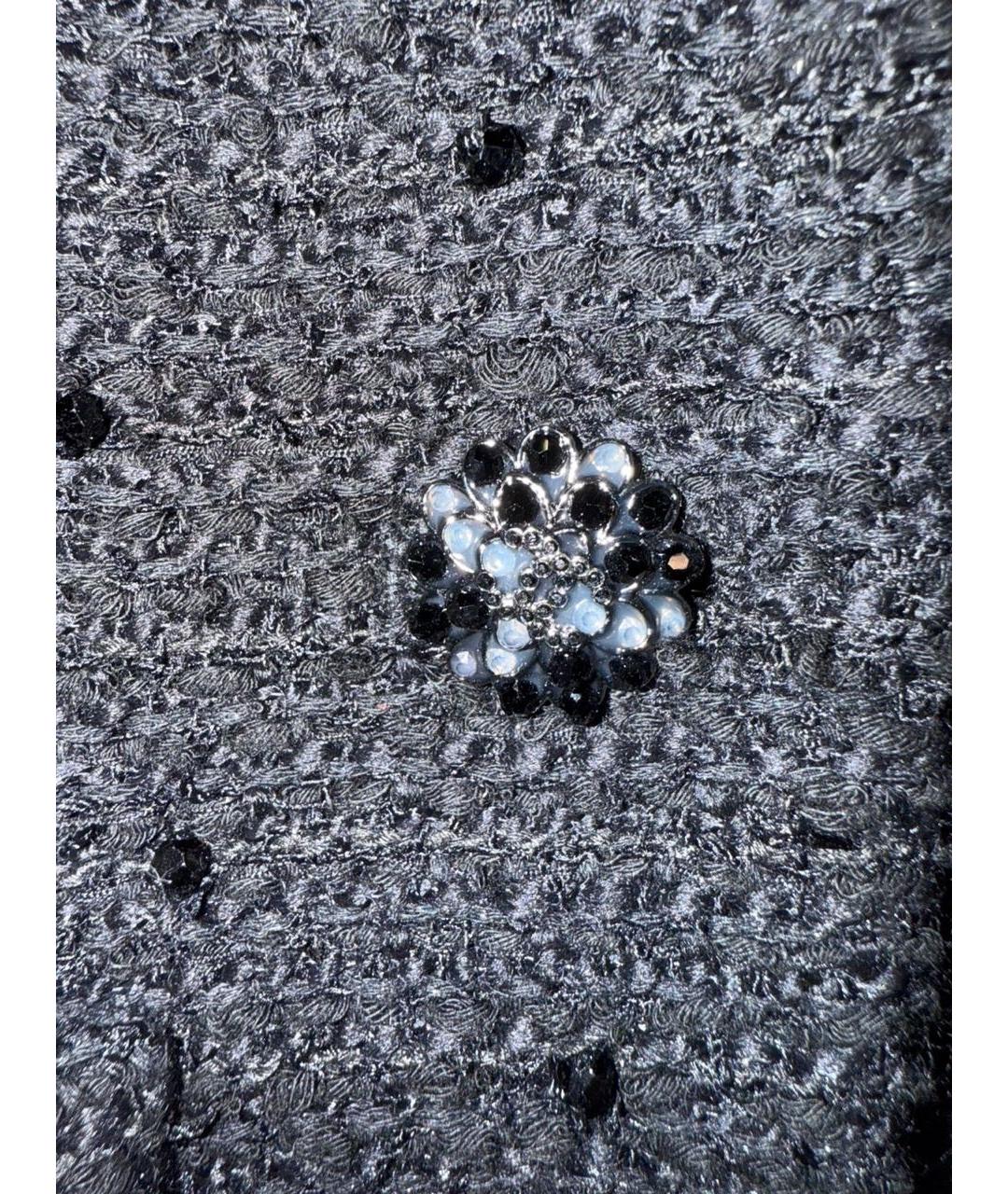 CHANEL Черный твидовый жилет, фото 5