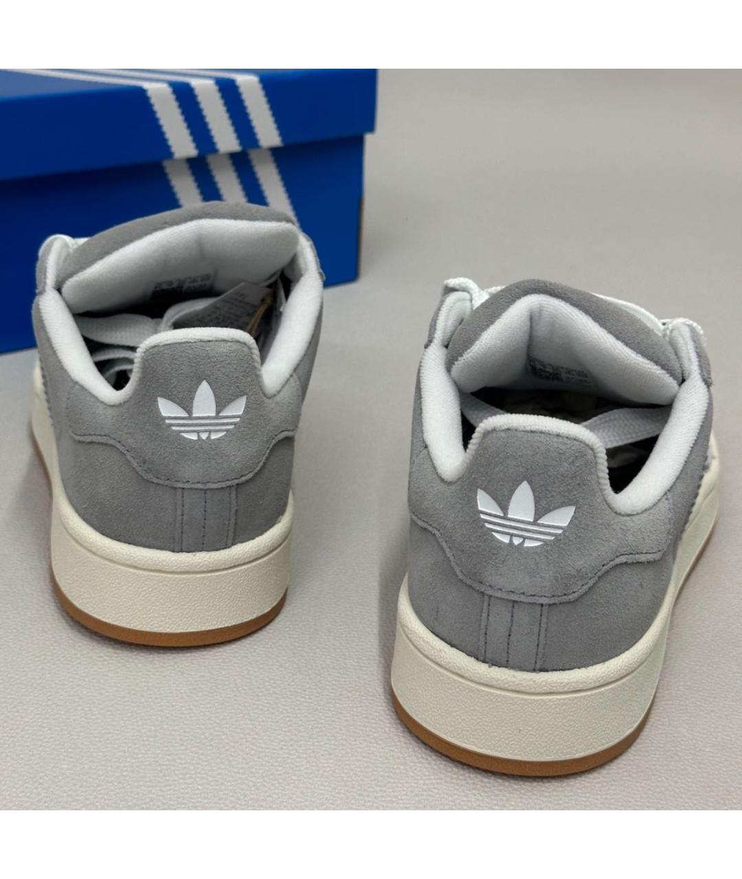 ADIDAS Серые замшевые кроссовки, фото 3