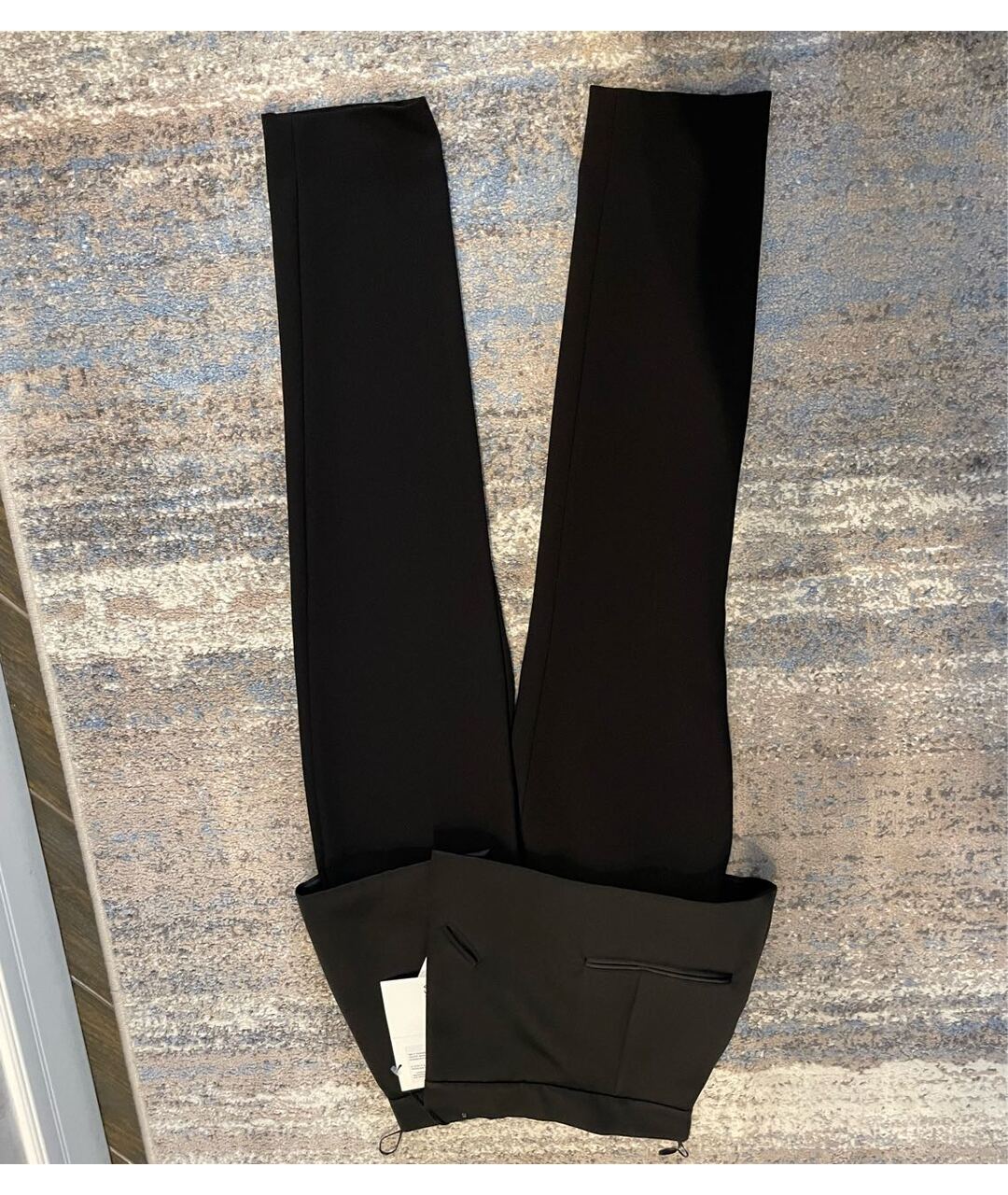 BALENCIAGA Черные полиамидовые брюки узкие, фото 2