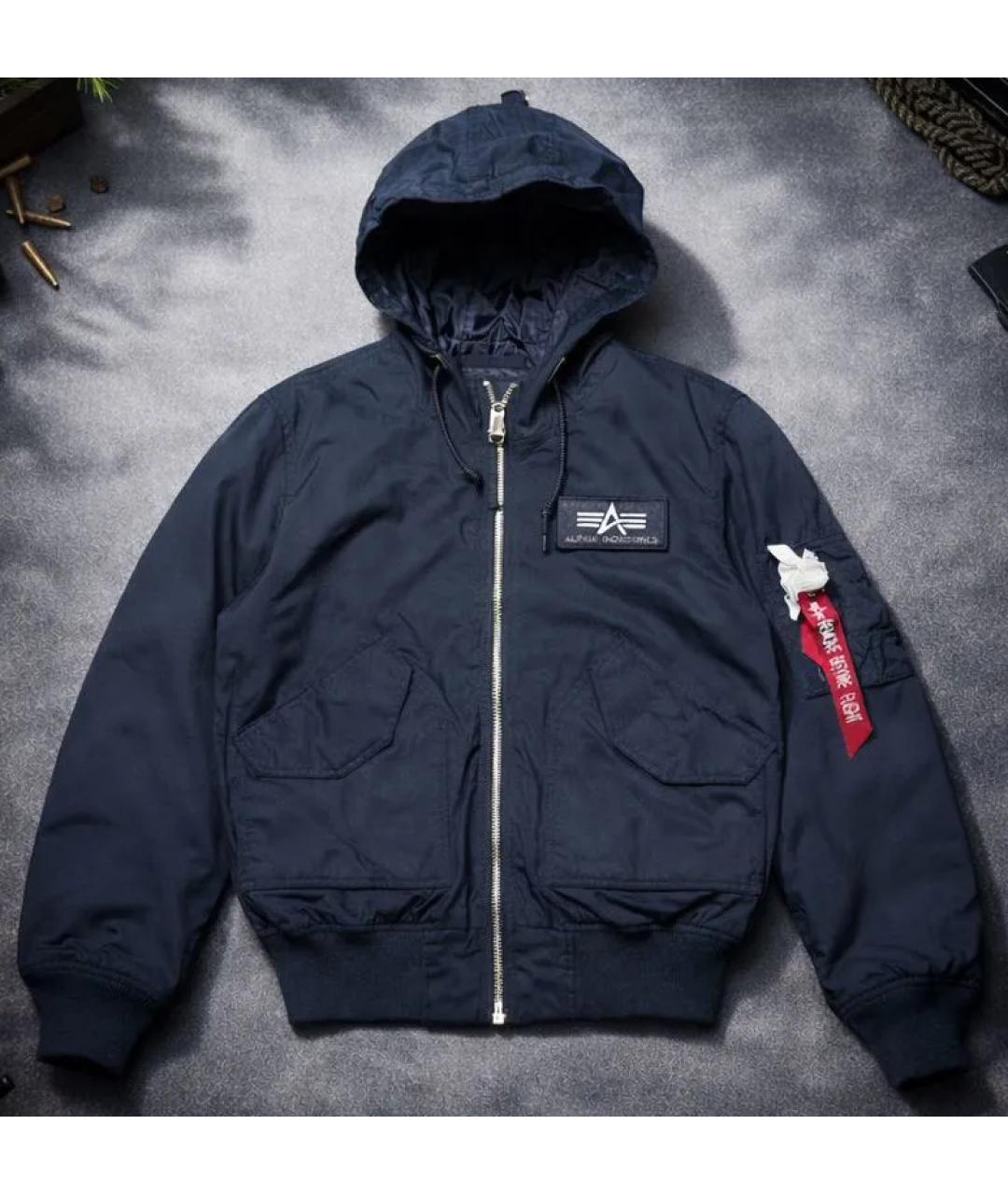ALPHA INDUSTRIES Темно-синяя куртка, фото 6