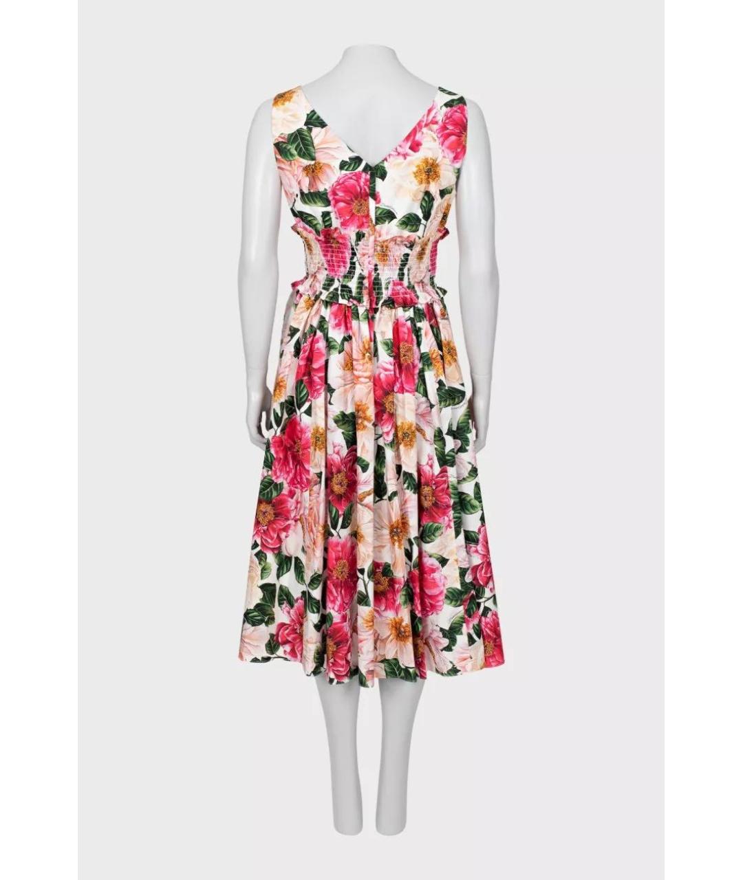 DOLCE&GABBANA Мульти хлопковое повседневное платье, фото 2