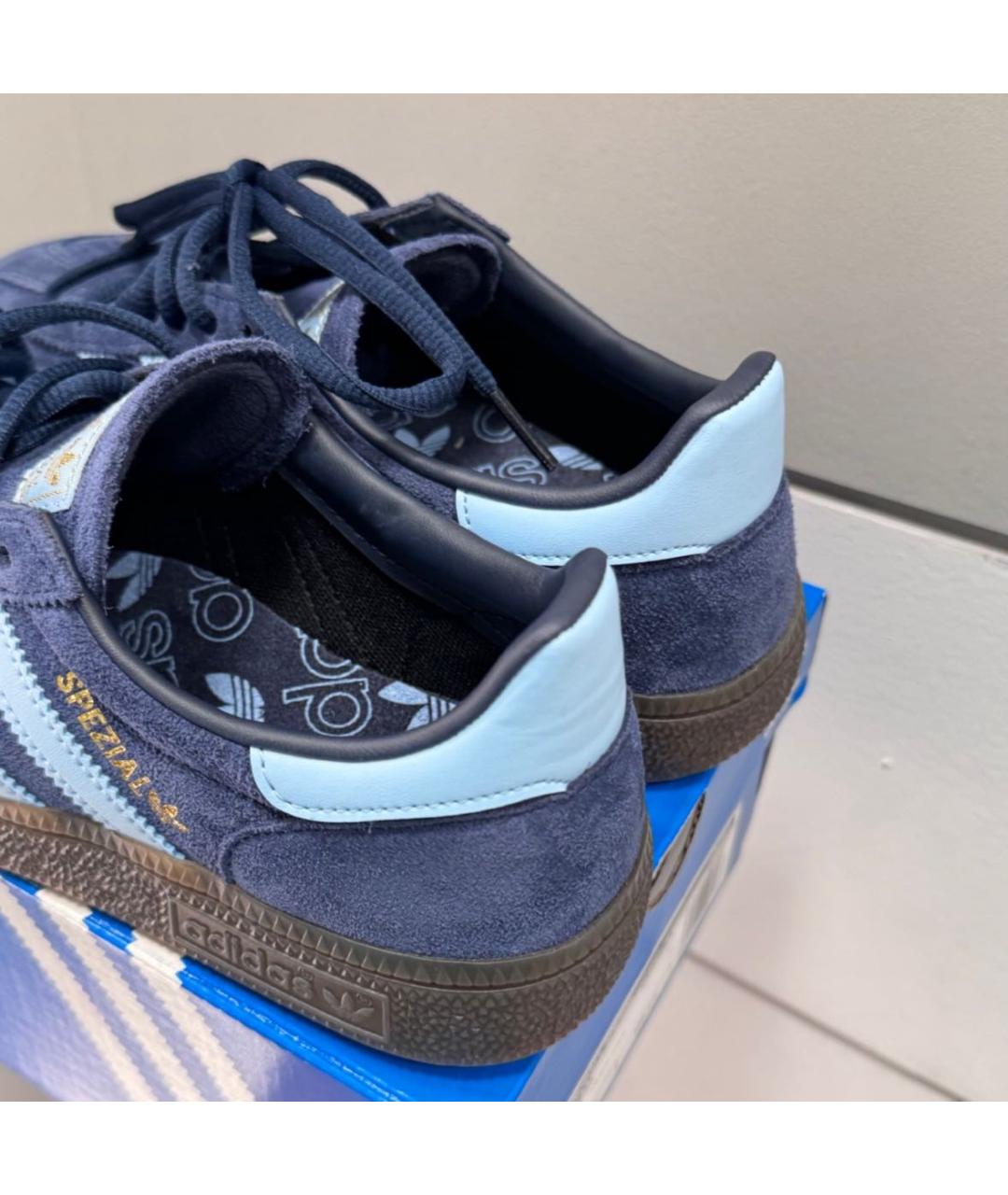ADIDAS Темно-синие замшевые низкие кроссовки / кеды, фото 3