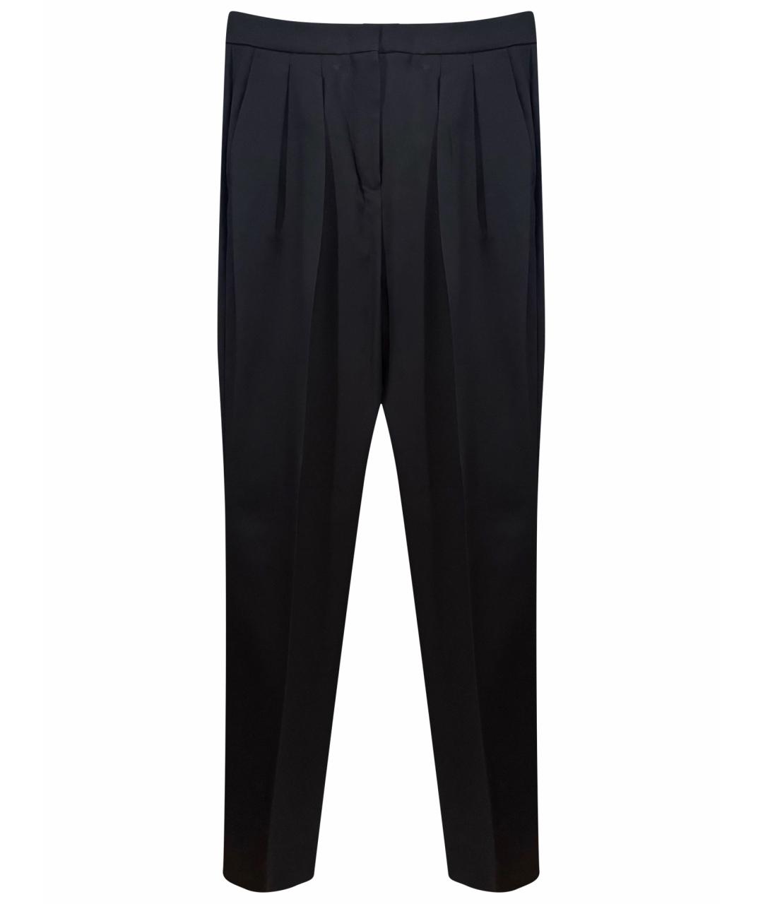 SPORTMAX Черные хлопковые брюки широкие, фото 1