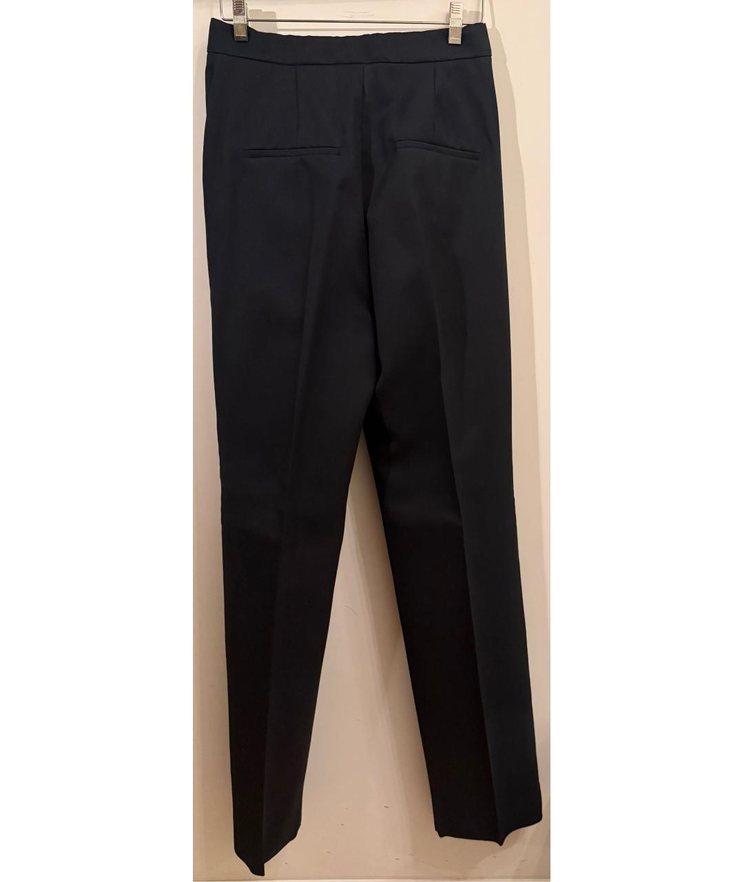 SPORTMAX Черные хлопковые брюки широкие, фото 2