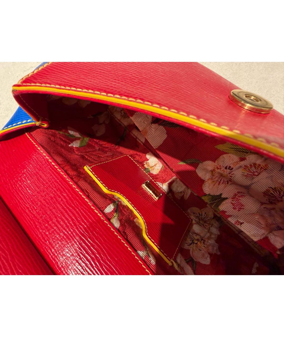 DOLCE&GABBANA Мульти кожаная сумка с короткими ручками, фото 6