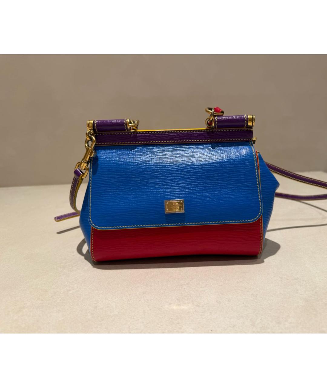 DOLCE&GABBANA Мульти кожаная сумка с короткими ручками, фото 2