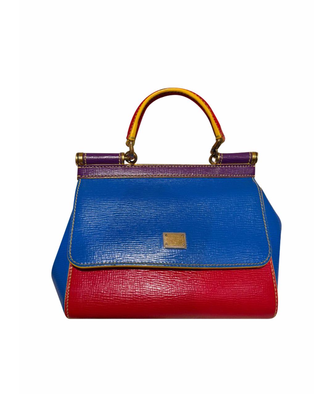 DOLCE&GABBANA Мульти кожаная сумка с короткими ручками, фото 10