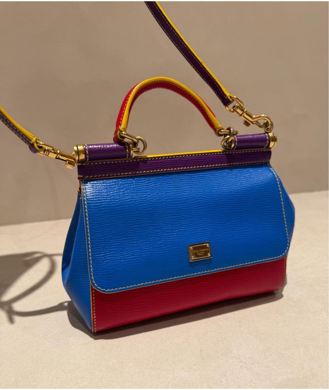 DOLCE&GABBANA Мульти кожаная сумка с короткими ручками, фото 3