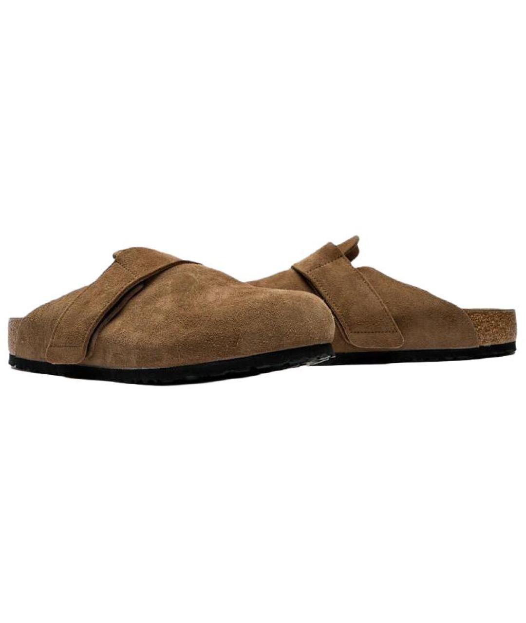 BIRKENSTOCK Коричневые замшевые мюли, фото 4