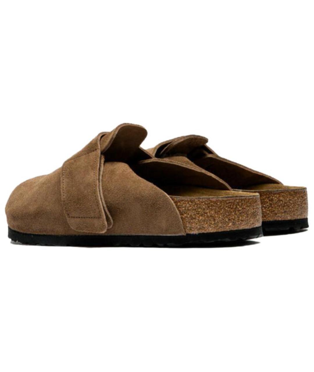 BIRKENSTOCK Коричневые замшевые мюли, фото 5