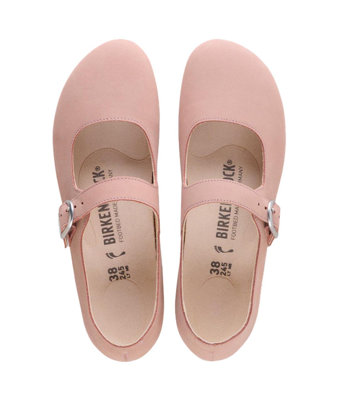 BIRKENSTOCK Розовые замшевые балетки, фото 4