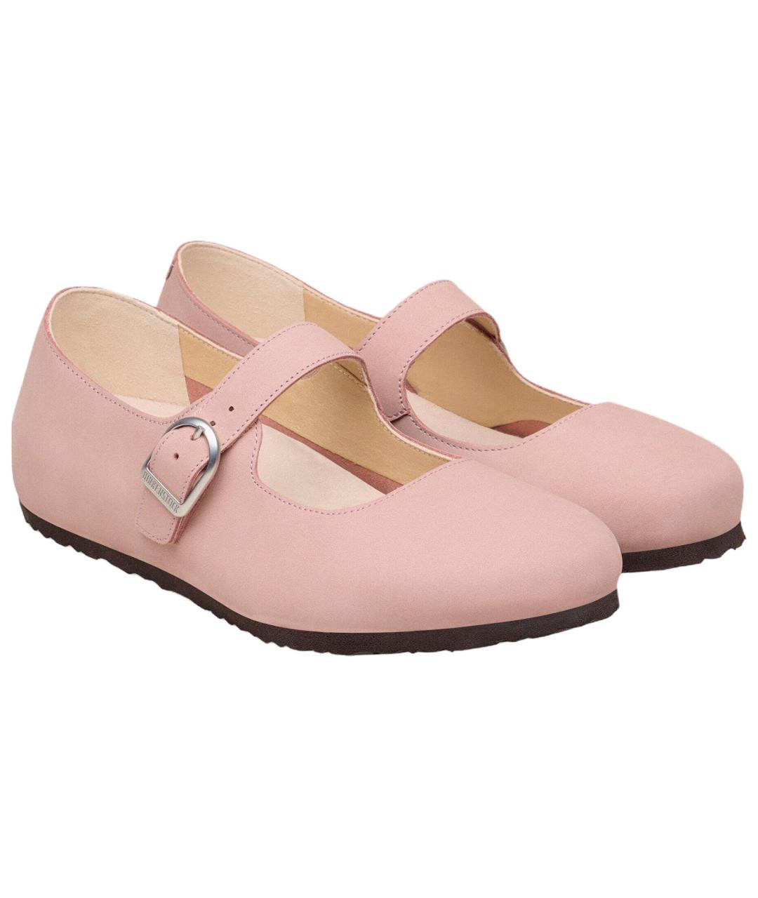 BIRKENSTOCK Розовые замшевые балетки, фото 3