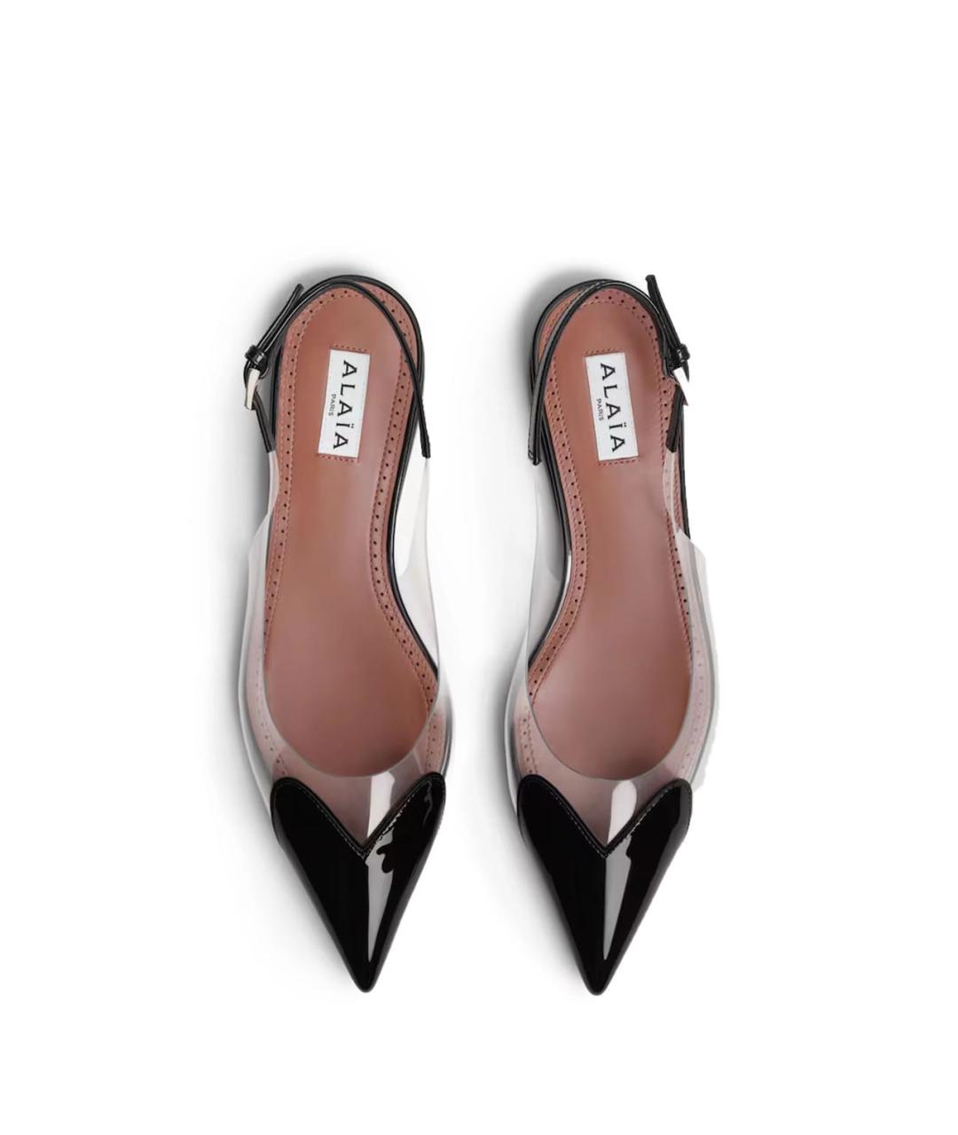 ALAIA Черные кожаные балетки, фото 2