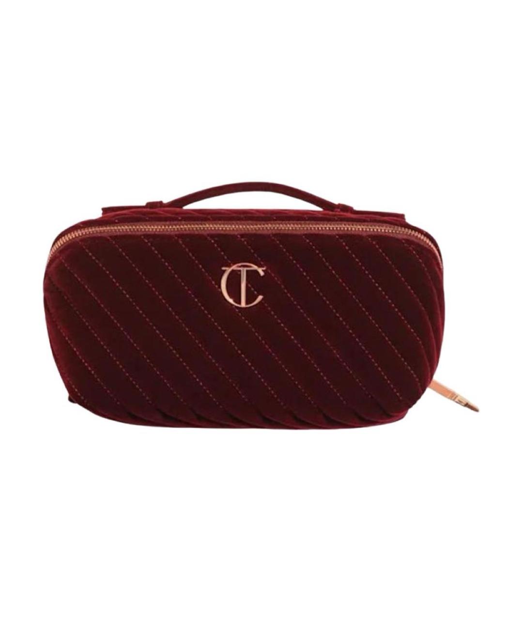 CHARLOTTE TILBURY Бордовая косметичка, фото 1