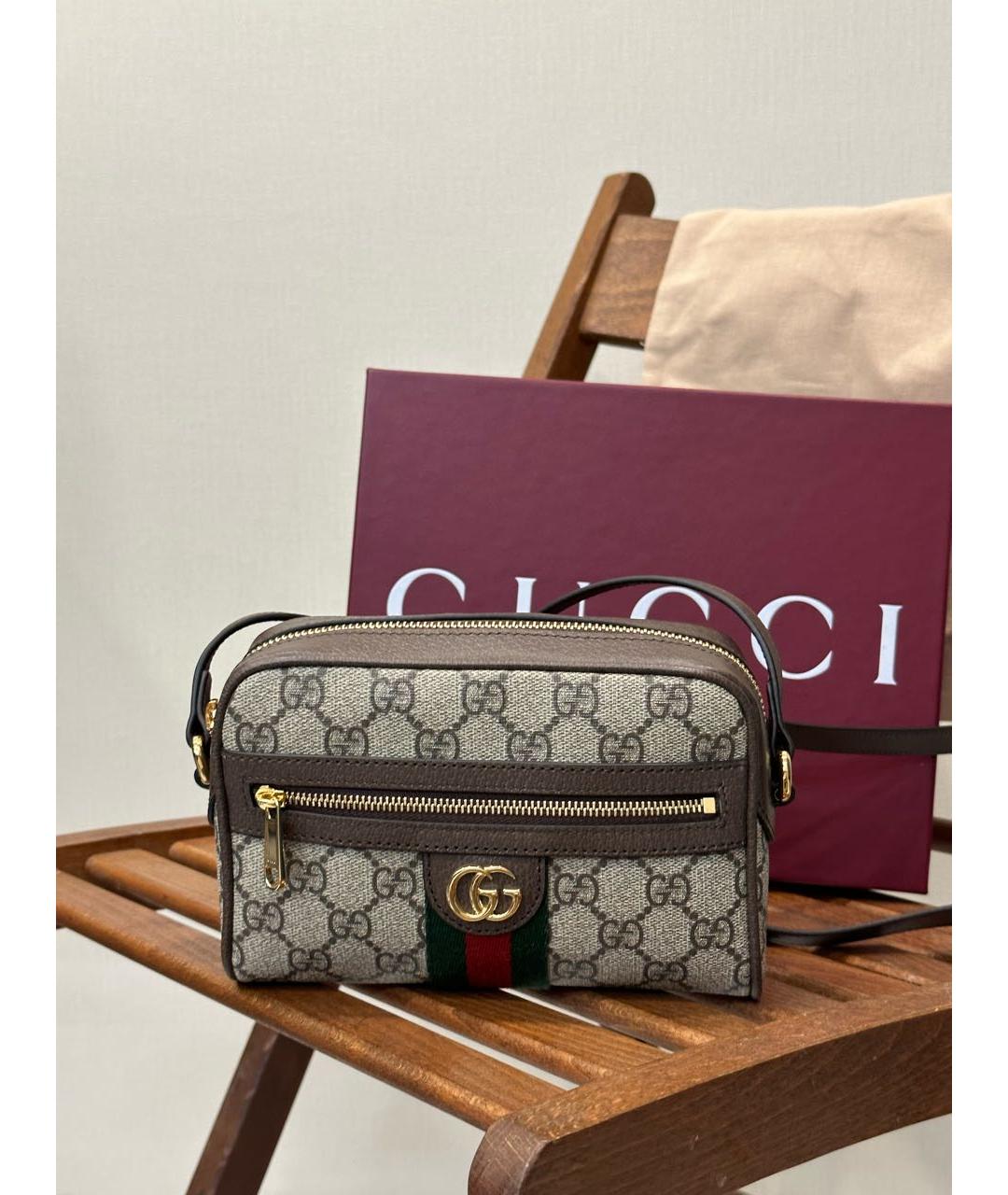 GUCCI Коричневая сумка через плечо, фото 2