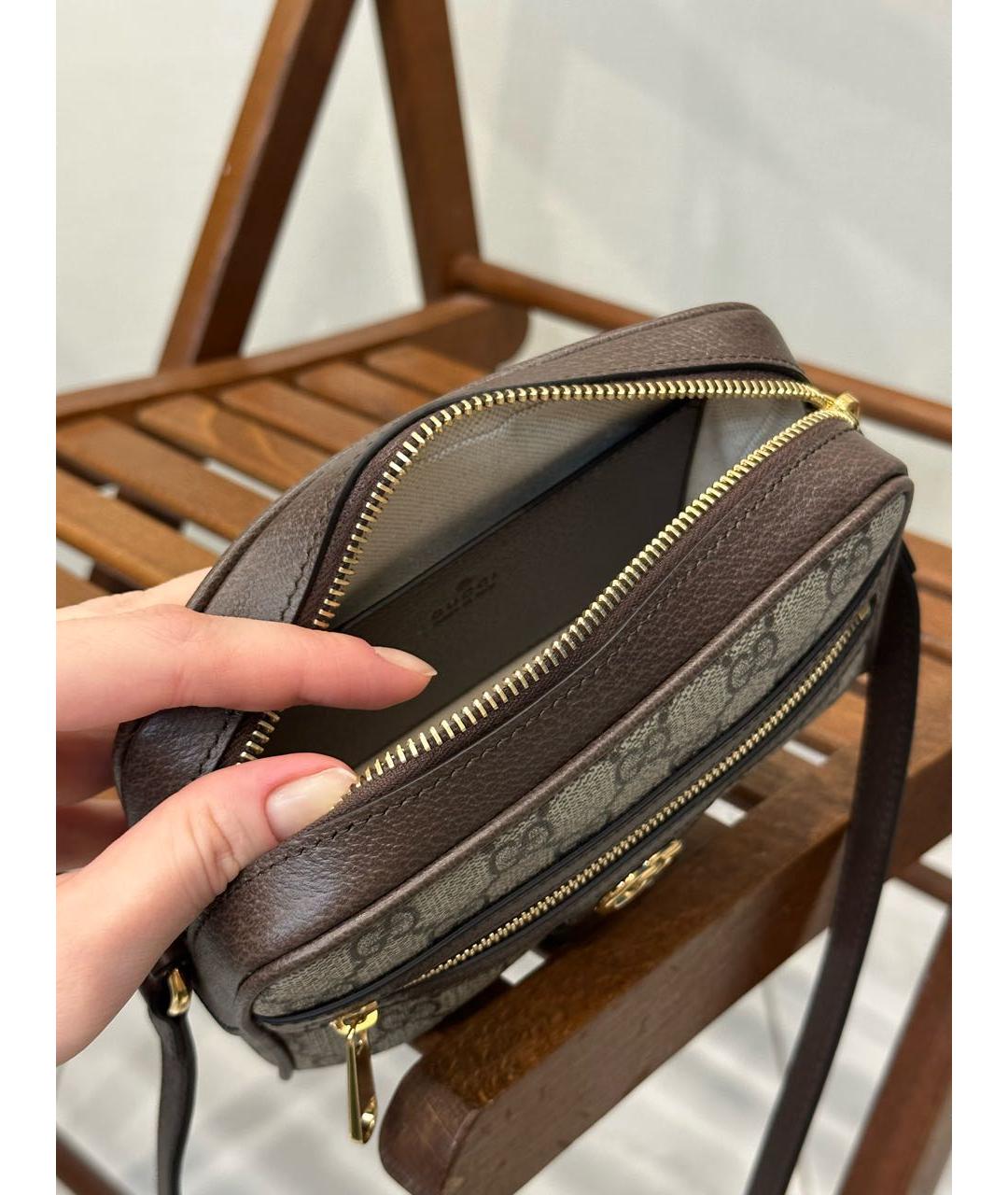 GUCCI Коричневая сумка через плечо, фото 6