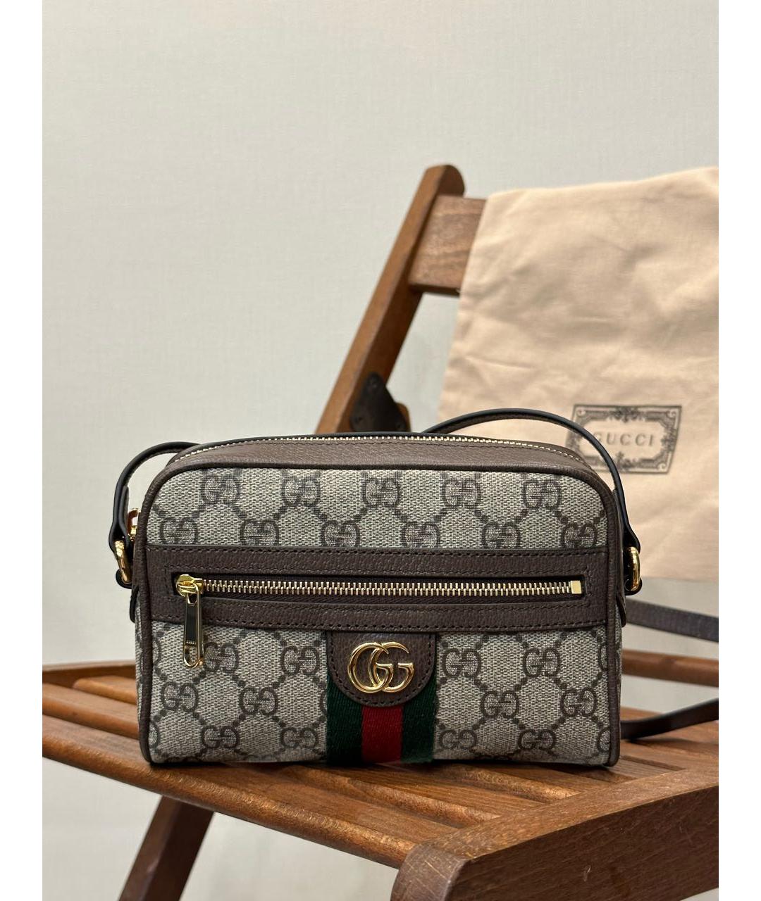 GUCCI Коричневая сумка через плечо, фото 7