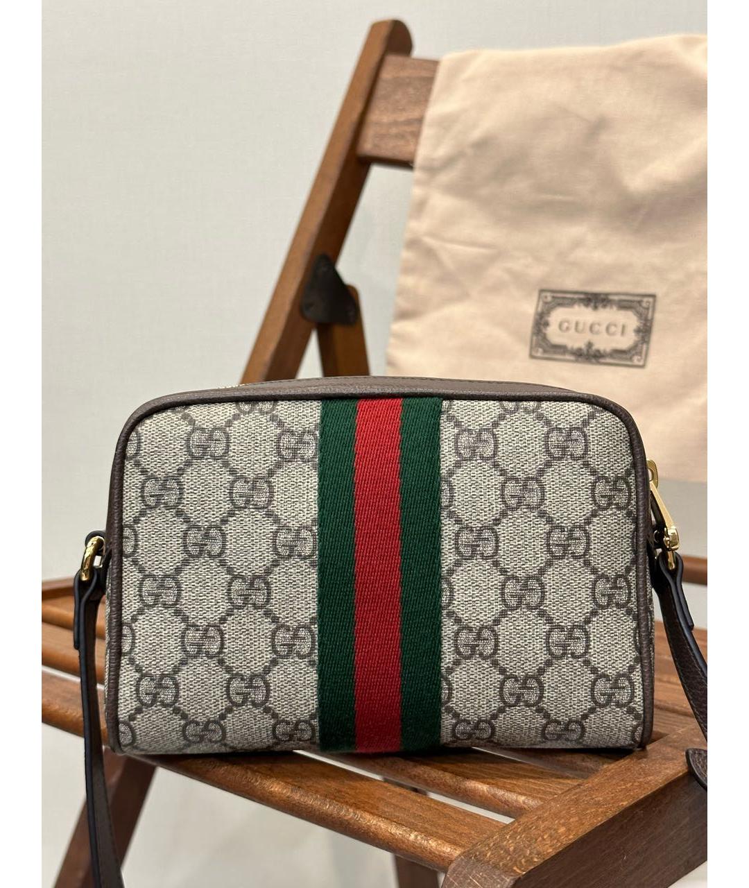 GUCCI Коричневая сумка через плечо, фото 4