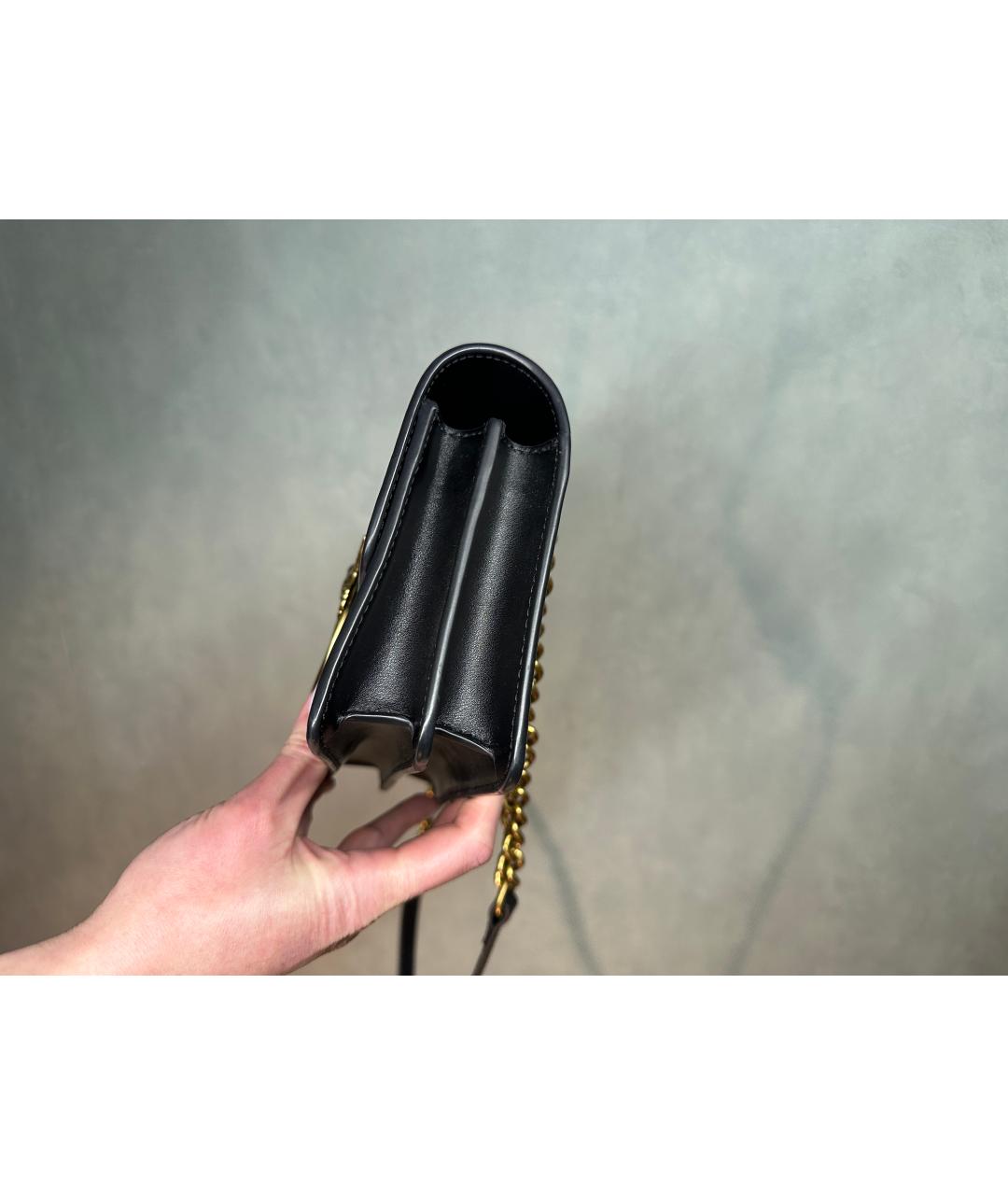 PINKO Черная кожаная сумка через плечо, фото 7