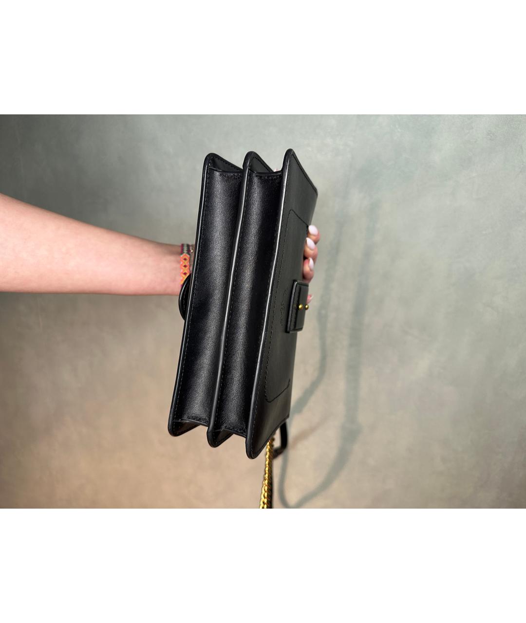 PINKO Черная кожаная сумка через плечо, фото 6