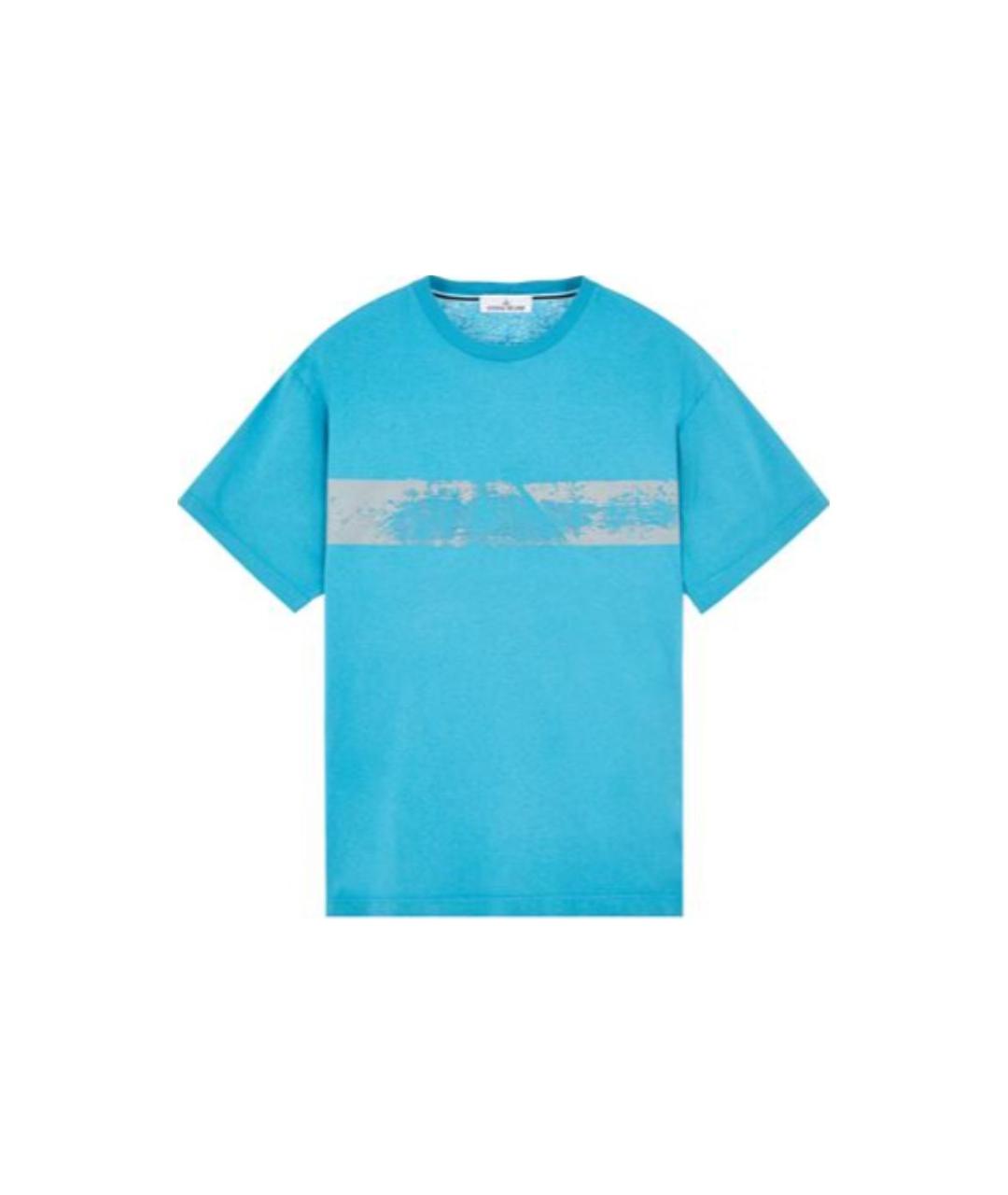 STONE ISLAND Синяя футболка, фото 1