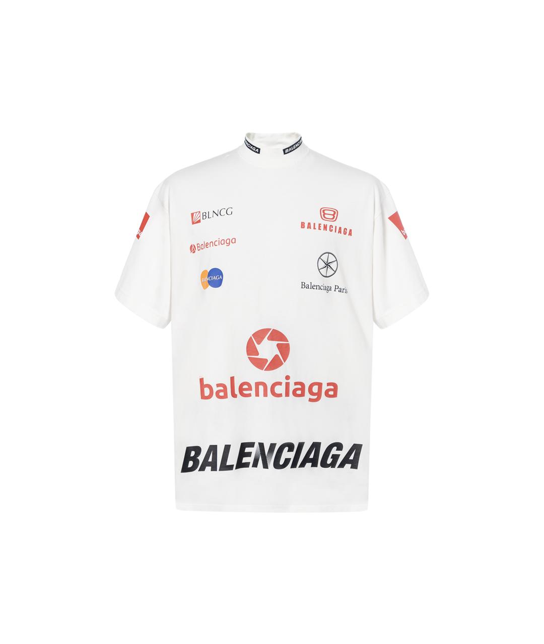 BALENCIAGA Белая футболка, фото 1