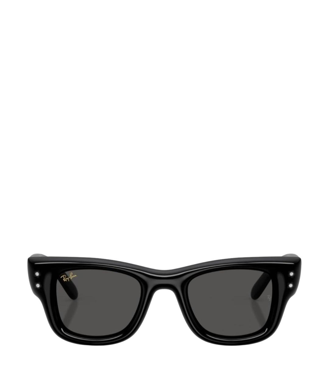 RAY BAN Черные пластиковые солнцезащитные очки, фото 1