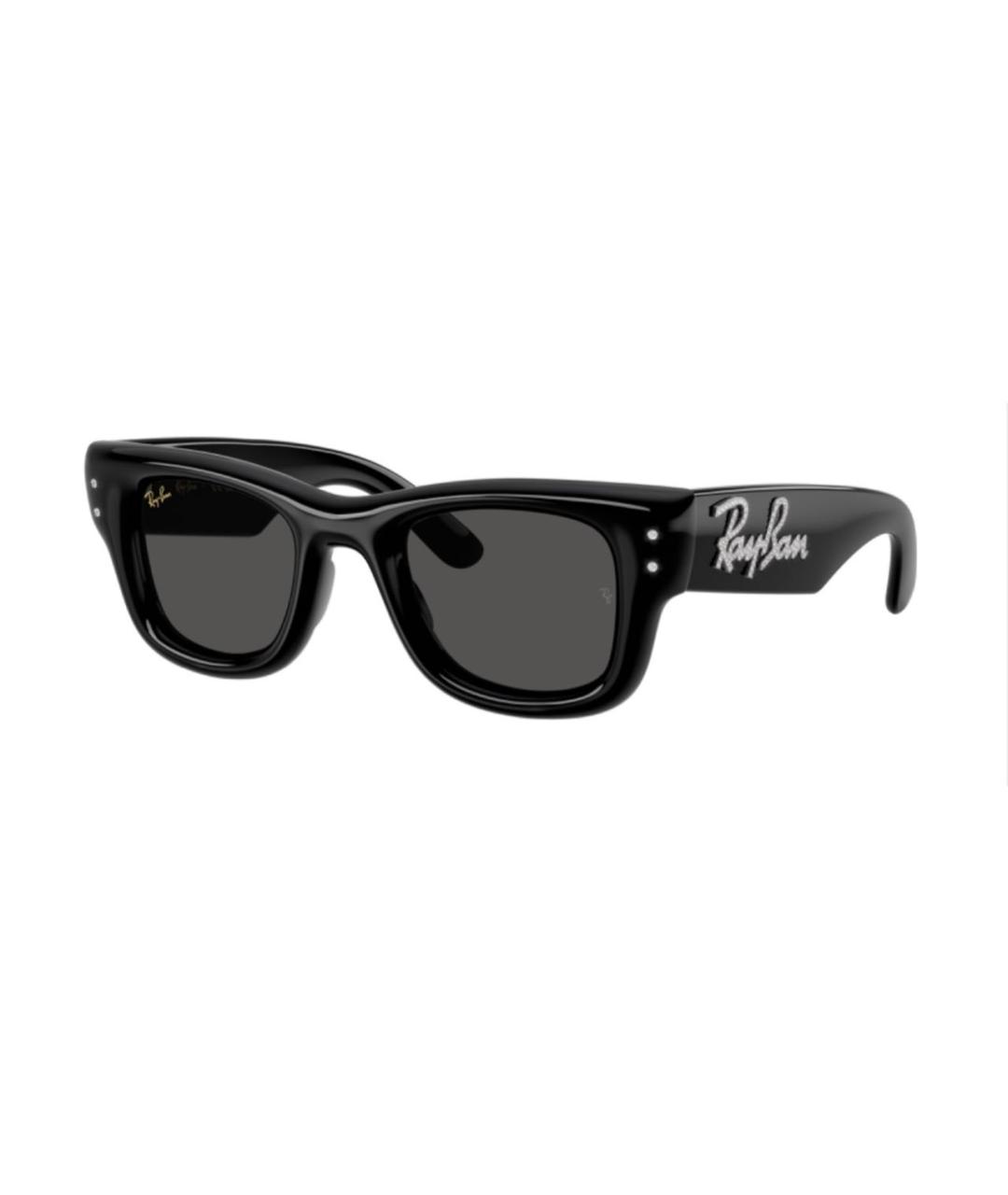 RAY BAN Черные пластиковые солнцезащитные очки, фото 2