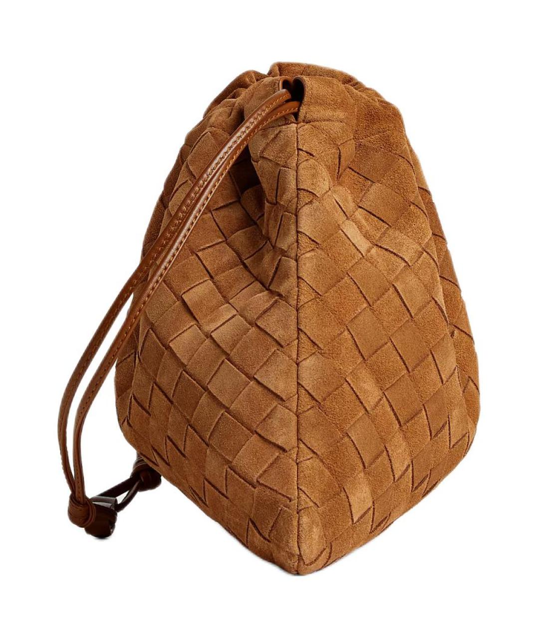 BOTTEGA VENETA Коричневая кожаная сумка через плечо, фото 2