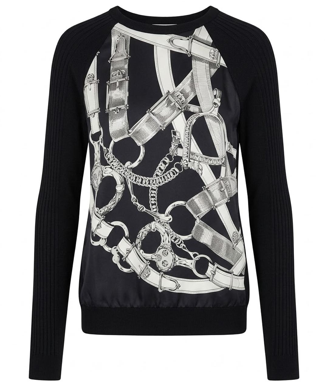 HERMES Синий шелковый джемпер / свитер, фото 1