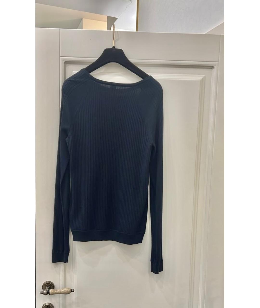 HERMES Синий шелковый джемпер / свитер, фото 2