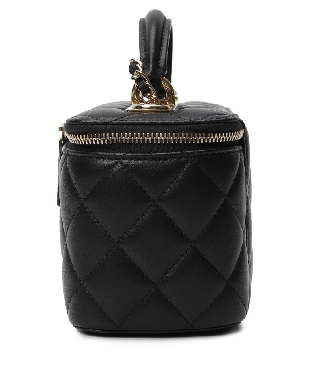 CHANEL Черная кожаная сумка через плечо, фото 2