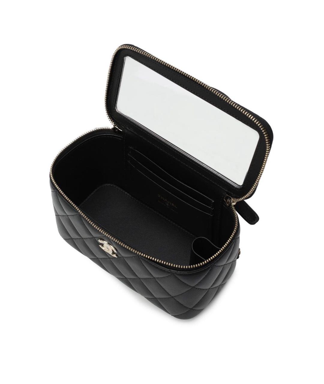 CHANEL Черная кожаная сумка через плечо, фото 4