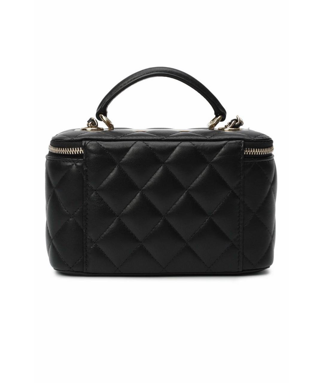 CHANEL Черная кожаная сумка через плечо, фото 8