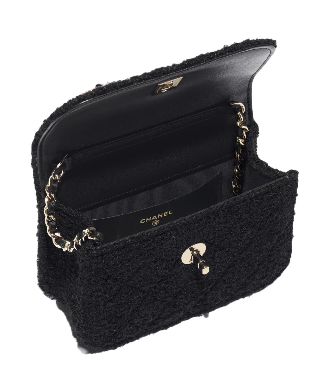 CHANEL Черная сумка через плечо, фото 3