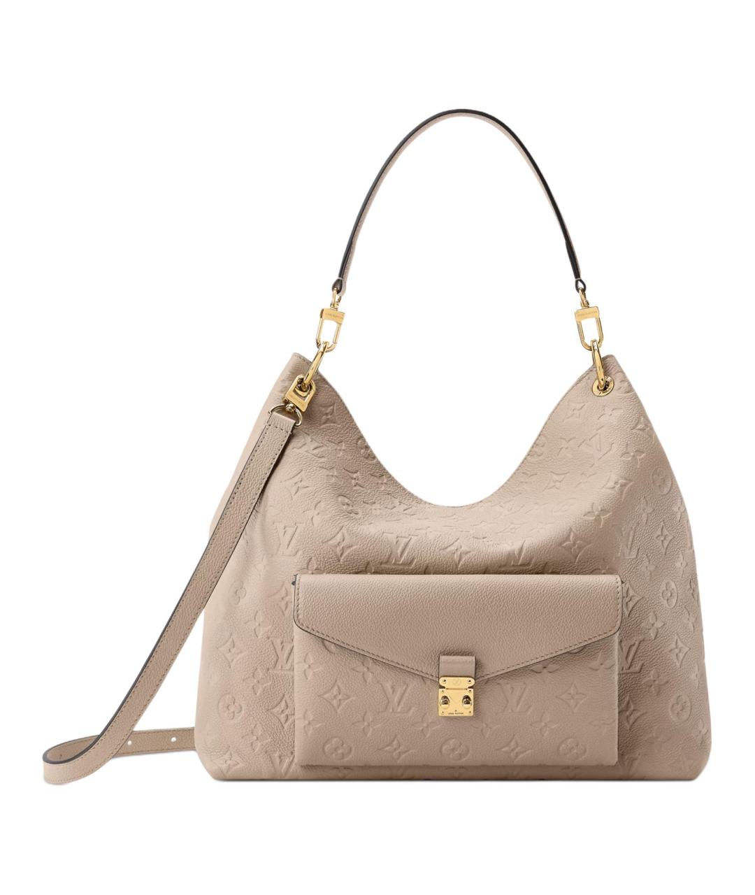 LOUIS VUITTON Коричневая кожаная сумка через плечо, фото 1