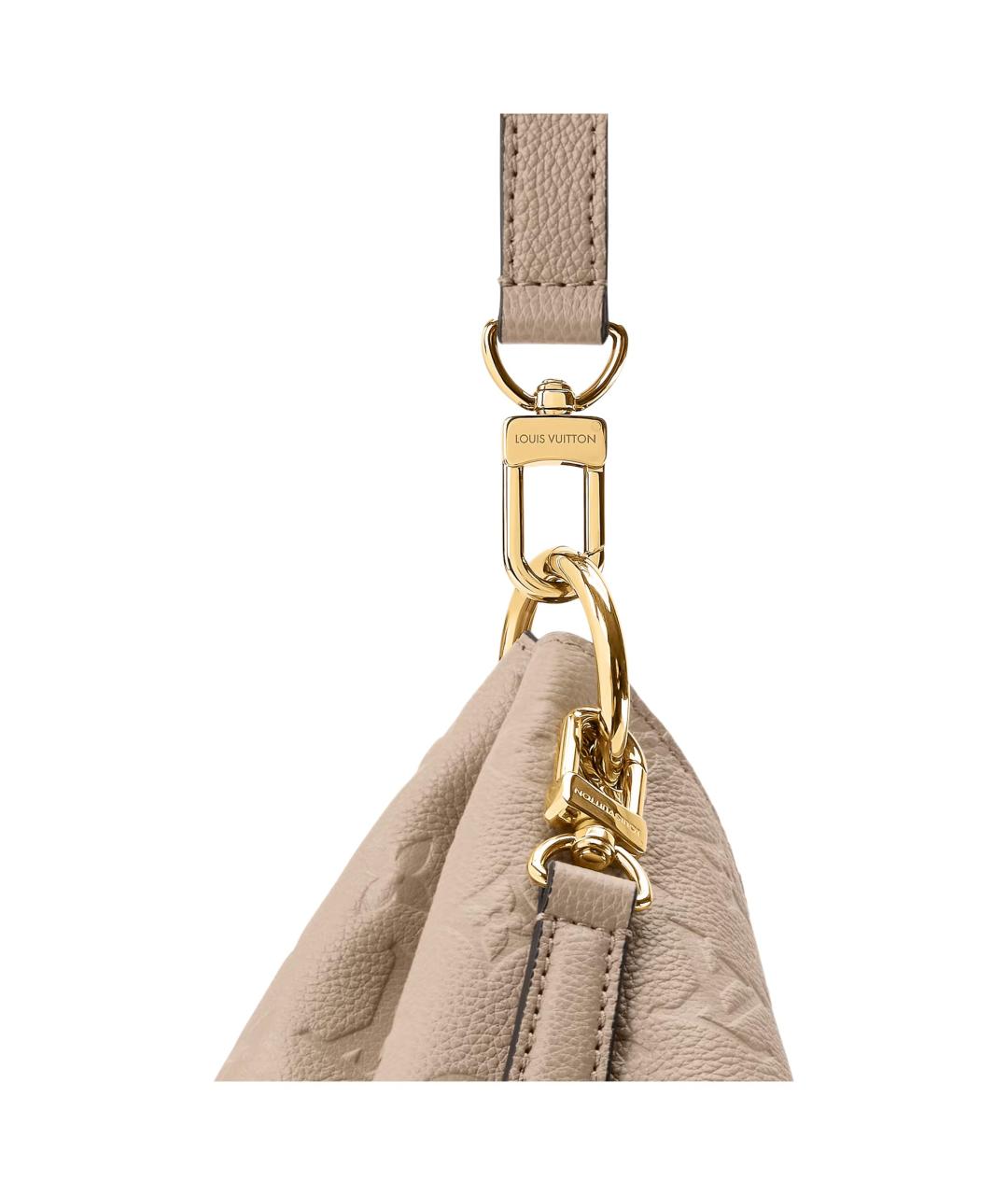 LOUIS VUITTON Коричневая кожаная сумка через плечо, фото 5