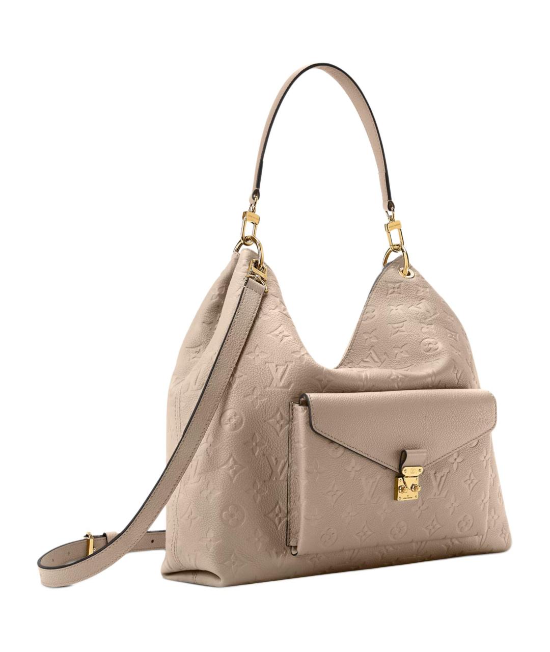 LOUIS VUITTON Коричневая кожаная сумка через плечо, фото 2