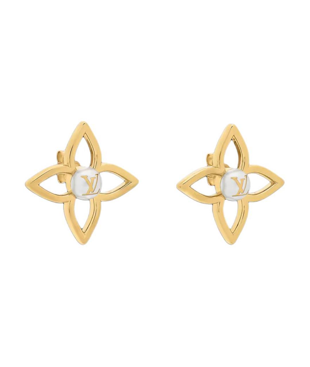 LOUIS VUITTON Золотые серьги, фото 2