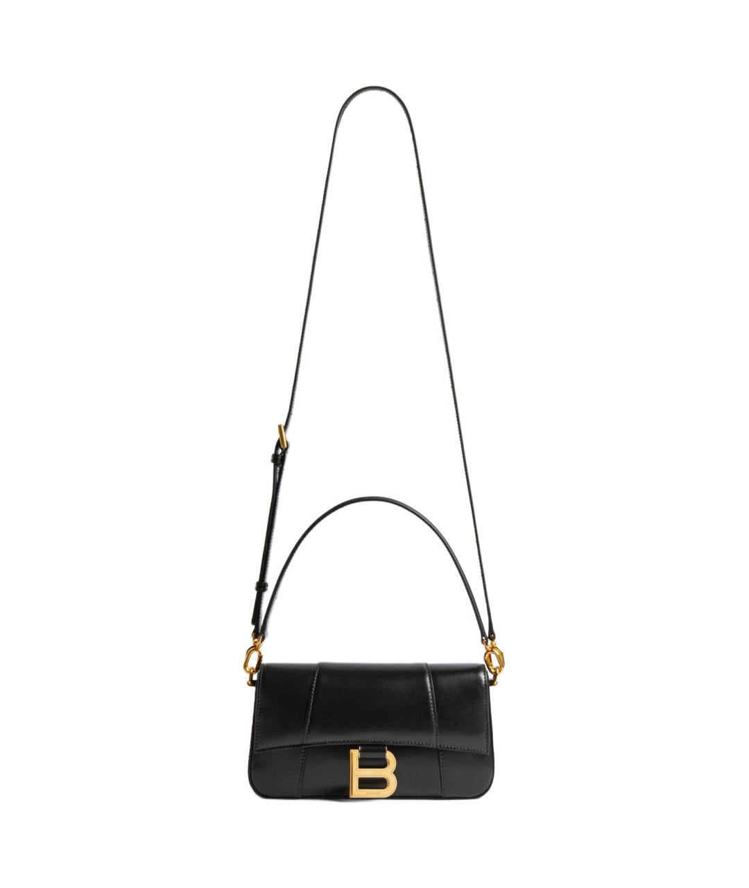 BALENCIAGA Черная кожаная сумка через плечо, фото 3