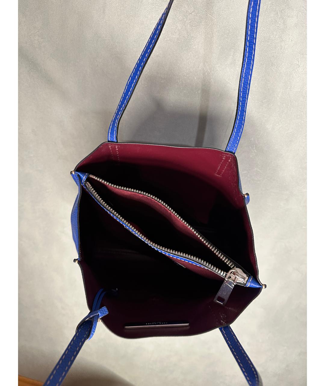 MARC JACOBS Синяя кожаная сумка тоут, фото 8